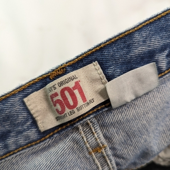 Vintage Levis Jeans Mens 38 X 30 501 XX  Vintage Y2K Denim Rigid Button Fly - Picture 3 of 15
